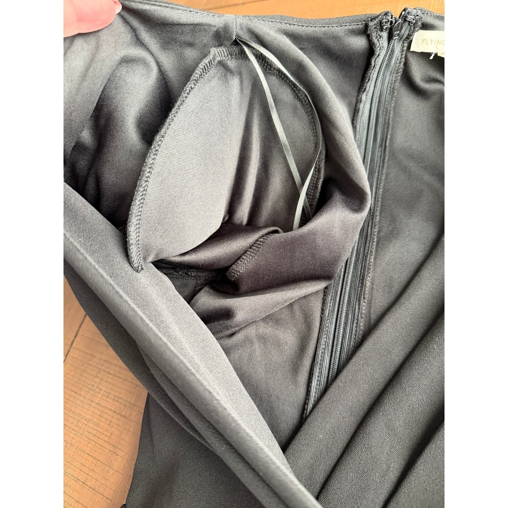 Flying Tomato Womens Baltic Born Long Sleeve Wrap Wide Leg Jumpsuit Black Size M - Picture 7 of 11